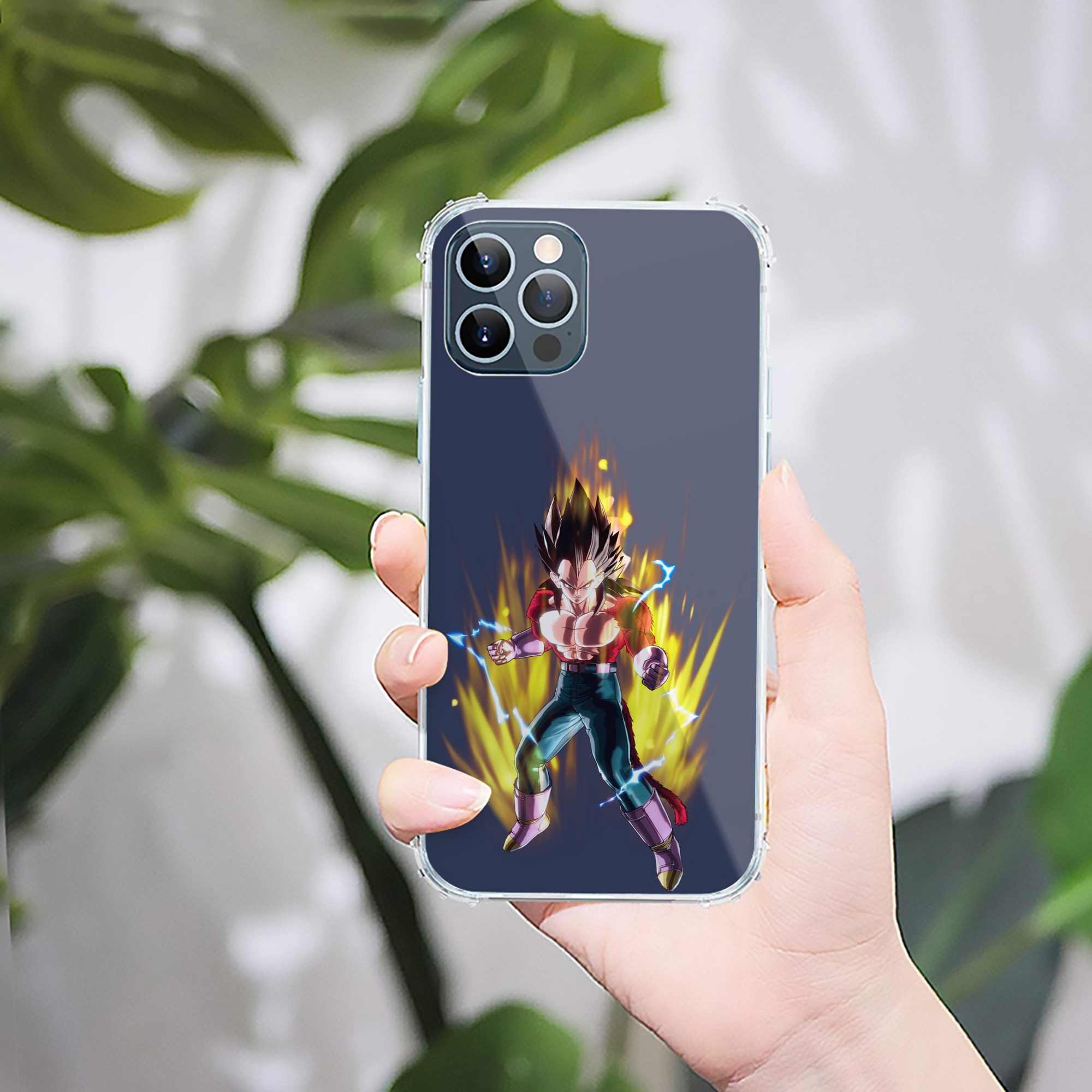 （画像用） ドラゴンボール ベジータ四世（Bejīta Yonsei）DRAGON BALL Vegeta IV 【iPhone 12シリーズ対応】透明スマホケース（クリアソフトケース）